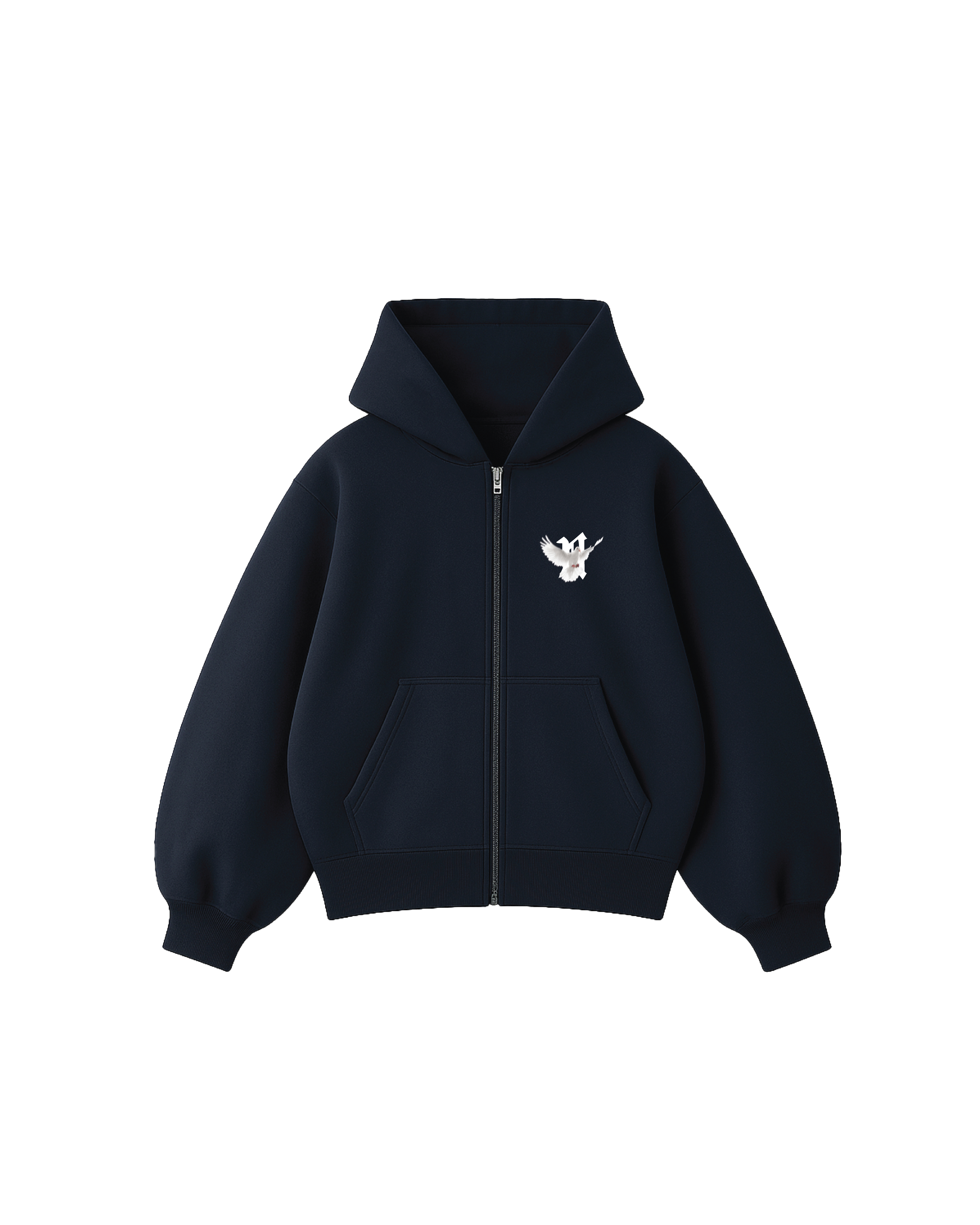The Nowhere Club Zip Up Hoodie (Navy)