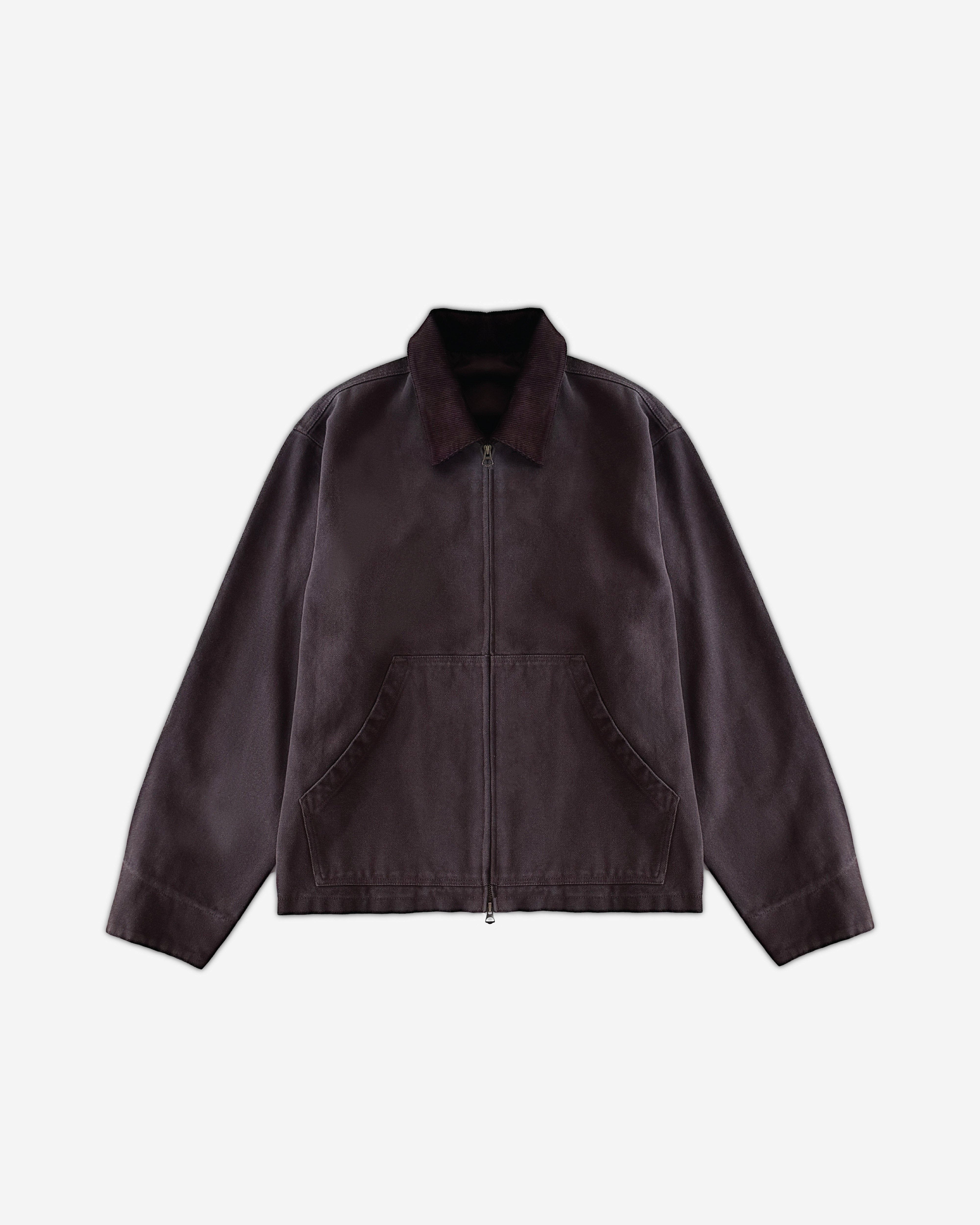 Worker Zip Up Jacket (Coffee)