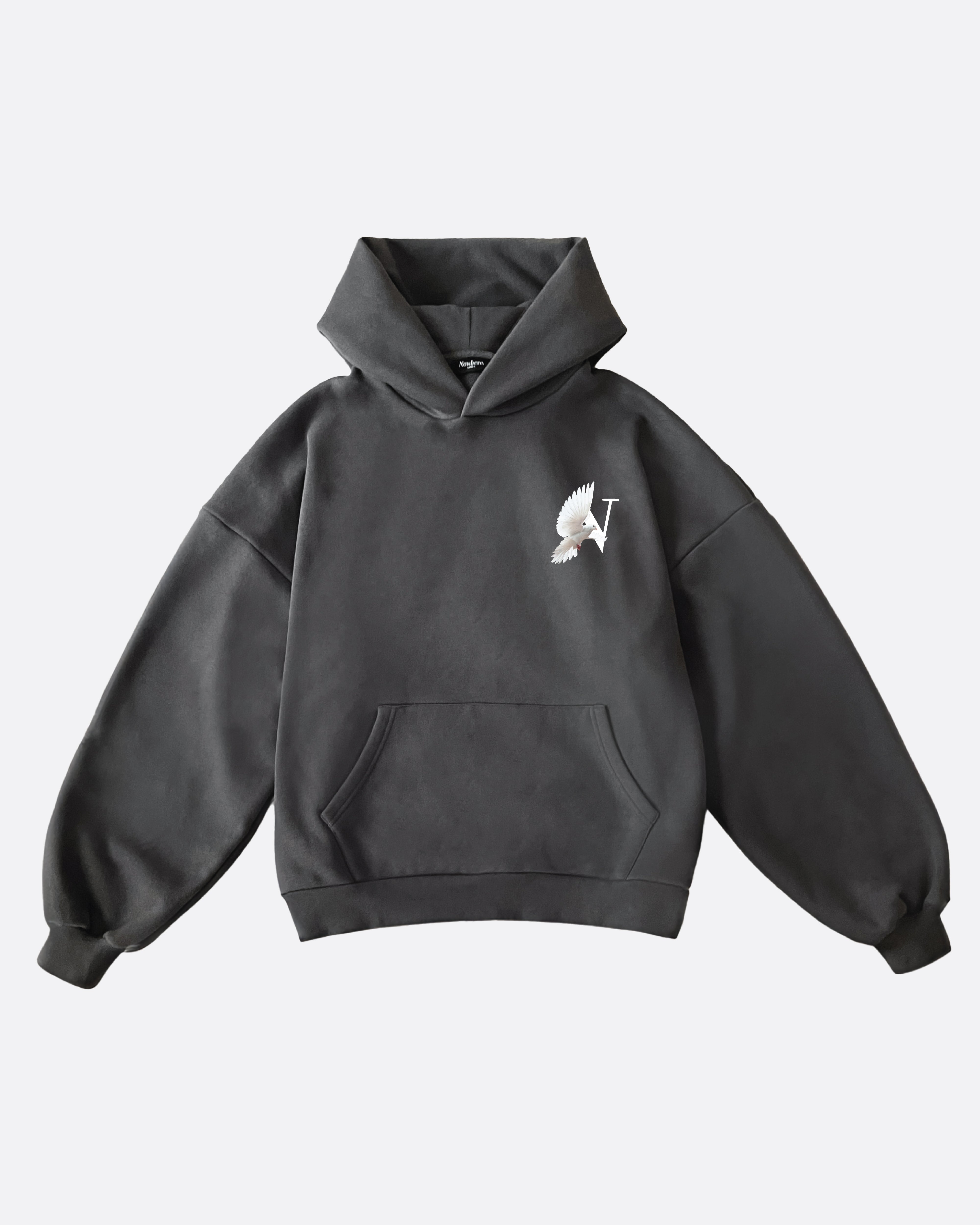 The Nowhere Midnight Grey Oversized Hoodie - Nowhere 