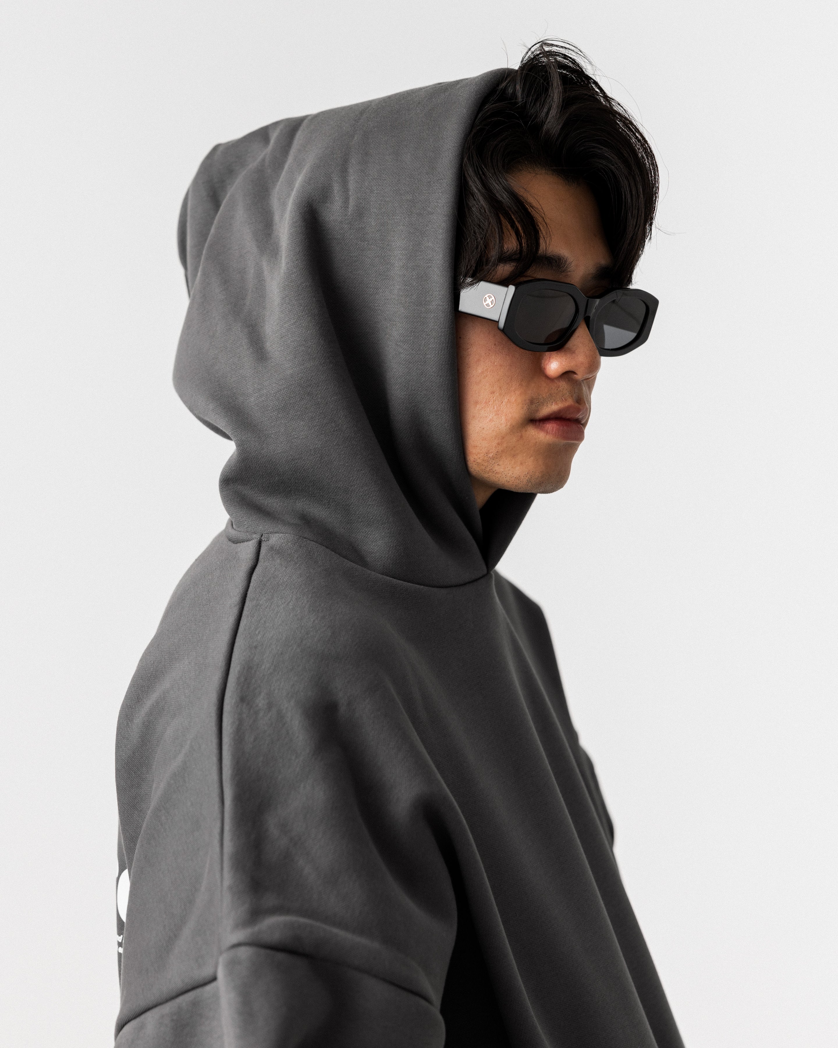 The Nowhere Midnight Grey Oversized Hoodie - Nowhere 