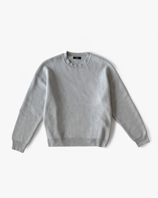 The Nowhere Knit Sweater (Cloud Grey) - Nowhere 
